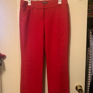Red dress pants